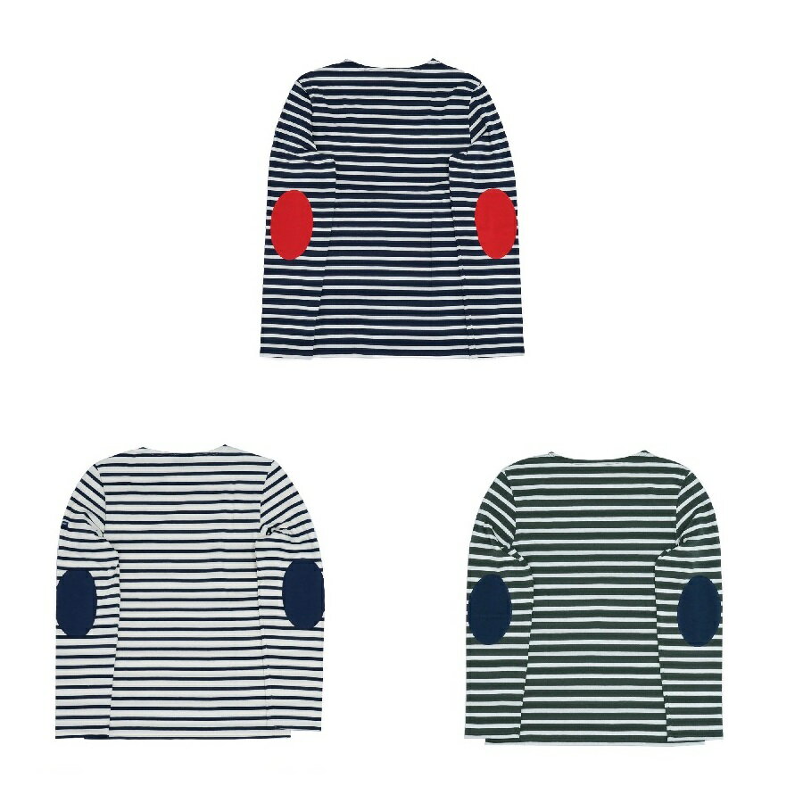 SAINT JAMES セントジェームス 長袖 Tシャツ ロンT 無地 MERID MOD R COUD 0407 エルボーパッチ バスクシャツ レディース ユニセックス メンズのサムネイル