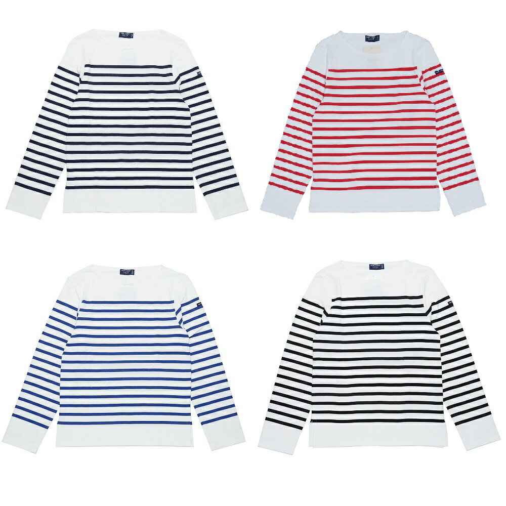 SAINT JAMES セントジェームス 2691 NAVAL ナヴァル ナバル メンズ レディース ユニセックス 長袖Tシャツ ロンT 綿100％ ブランド ボーダー ロゴ S M L XL XXL 3XL インポートのサムネイル