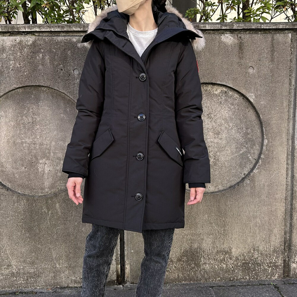 【アウトレット】【返品不可】CANADA GOOSE カナダグース 2580L ROSSCLAIR PARKA ロスクレア パーカ ダウン ロングダウン レディース ファー ロゴ 防寒 XS S