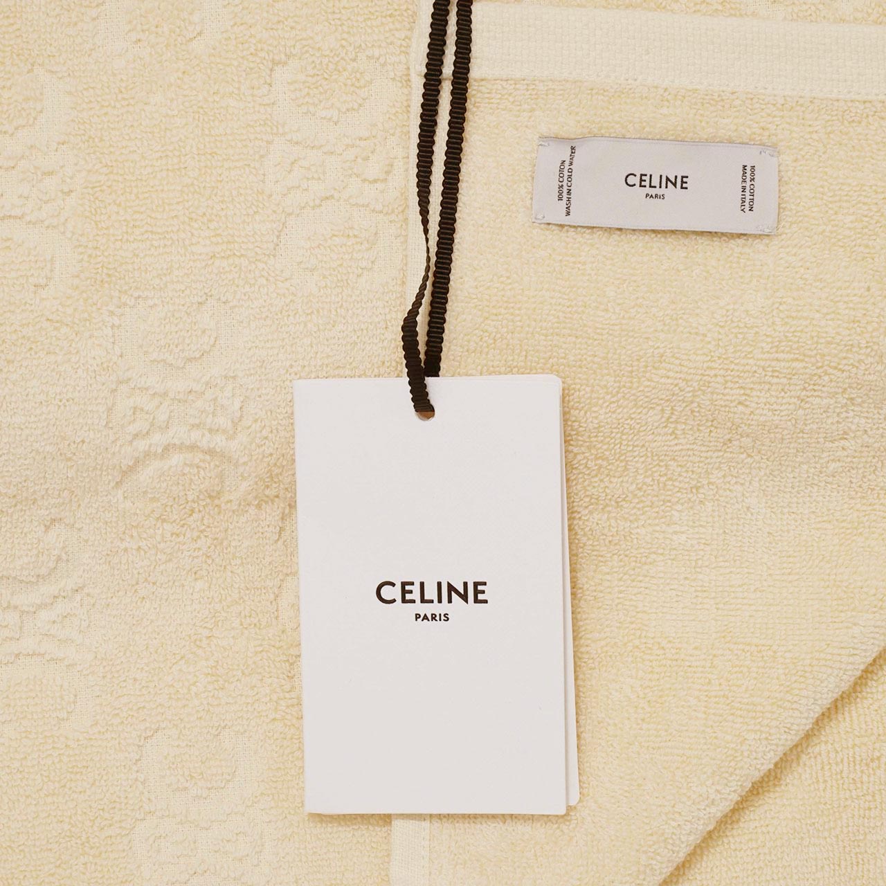 CELINE セリーヌ 2AR03175W モノグラム ビーチタオル テリーコットン ジャカード タオル 大判 トリオンフ