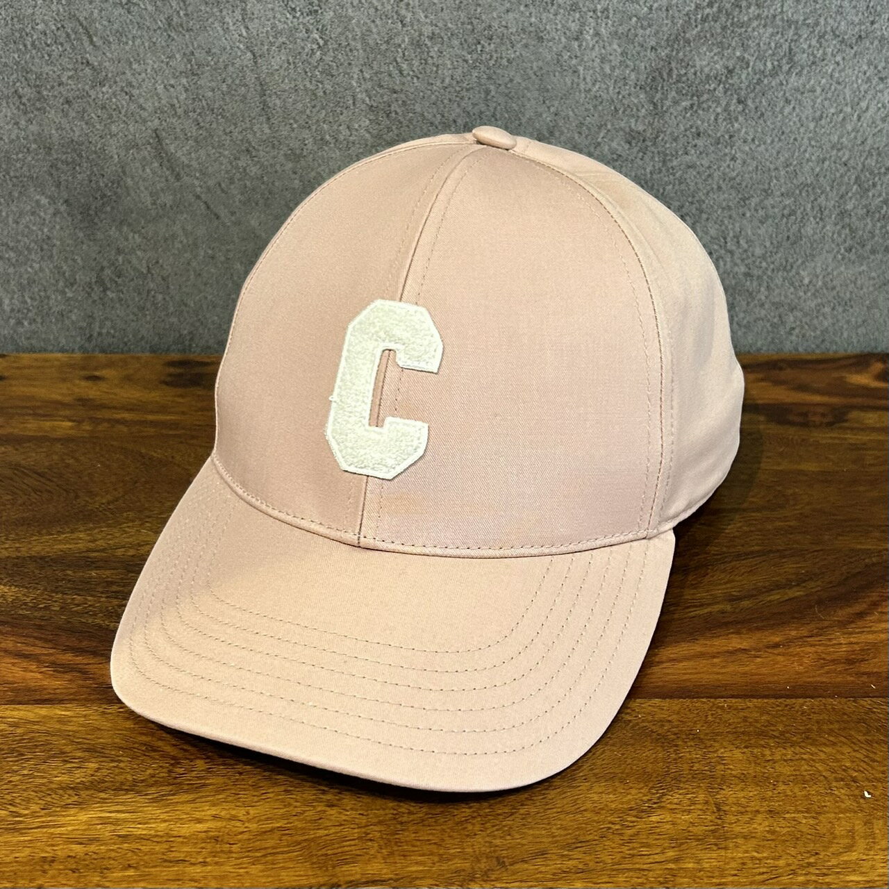CELINE セリーヌ 2AUA2969P イニシャル ベースボールキャップ コットン Vintage Pink ヴィンテージピンク C イニシャル ロゴ お洒落のサムネイル