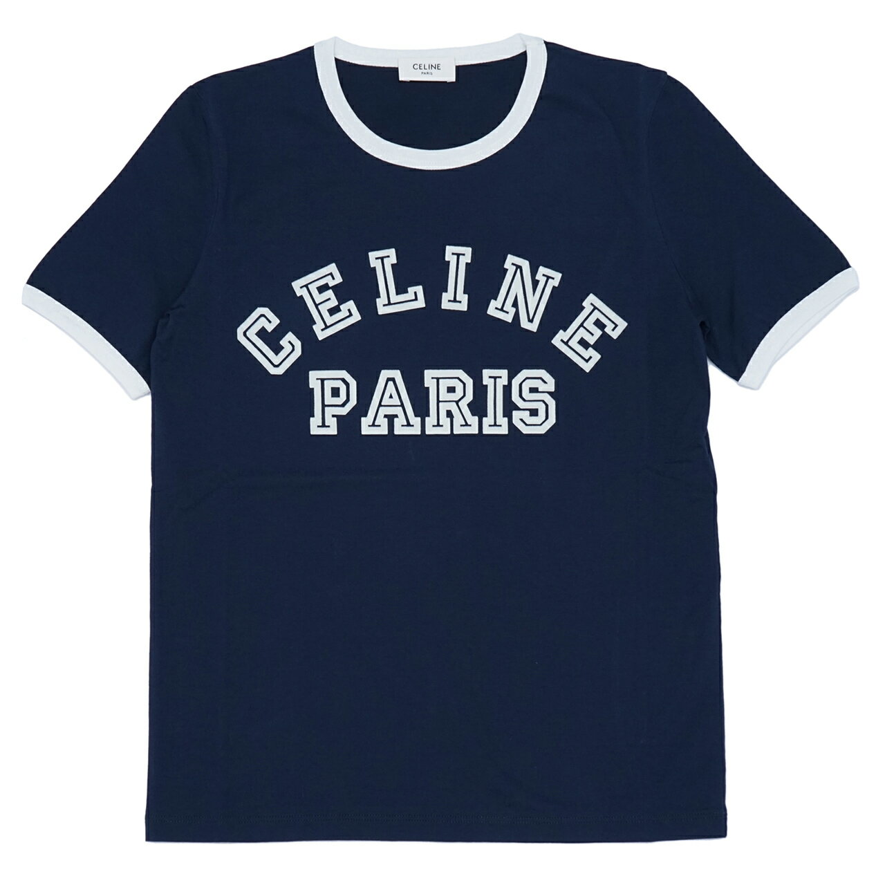 CELINE セリーヌ CELINE PARIS 70 039 S Tシャツ コットンジャージー 2X779671Q.07OW メンズ レディース ユニセックス 半そで お洒落 ロゴ