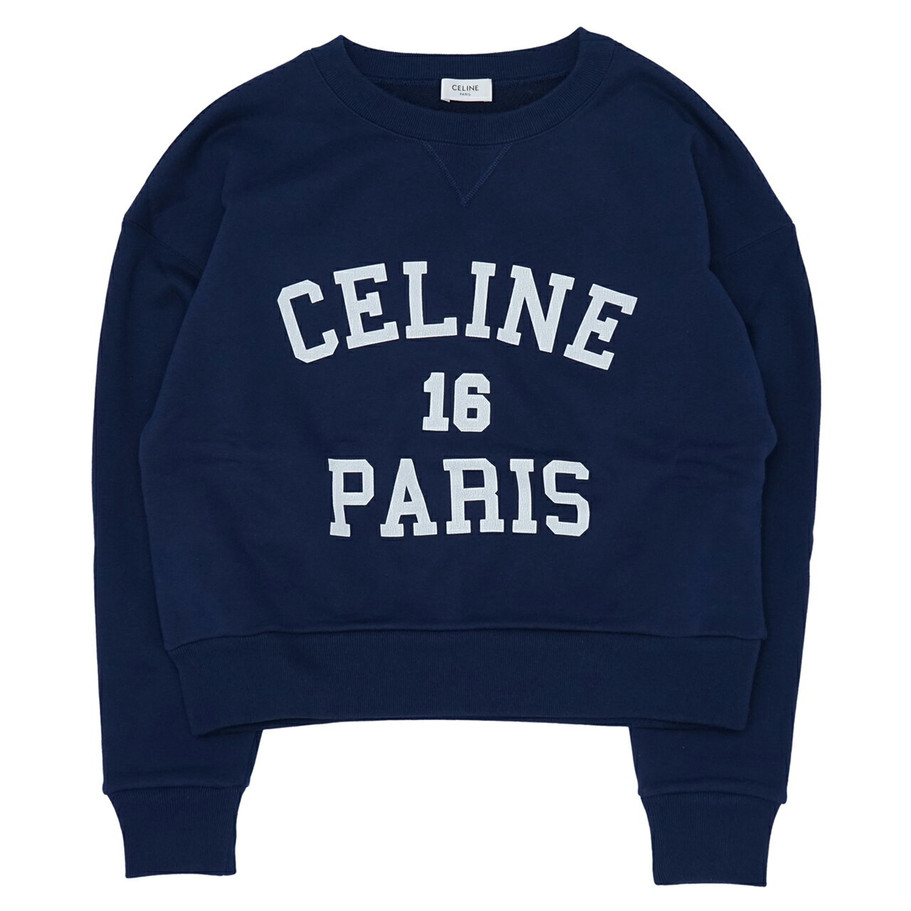 CELINE セリーヌ スウェットシャツ イン コットン フリース CELINE PARIS 16 SWEATSHIRT IN COTTON FLEECE 2Y09E649W.07OW お洒落 ロゴ レディースのサムネイル