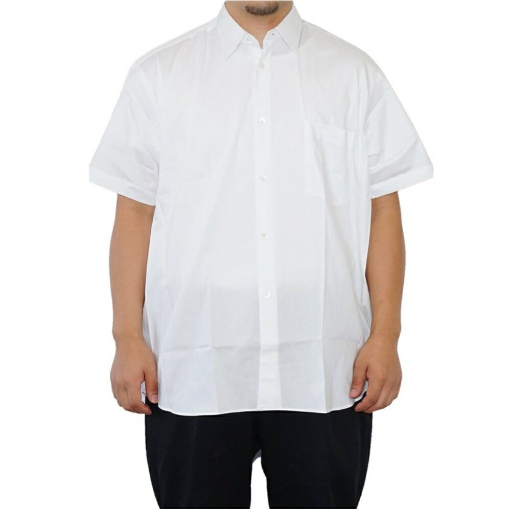 COMME des GARCONS SHIRT コムデギャルソンシャツ FI-B042 Cotton Textured S S Shirt コットン テクスチャード ショートスリーブ シャツ CDG Shirt Forever 制服 無地 シンプル お洒落 シャツライン 半袖 2022SS 2022春夏 白シャツ ホワイト