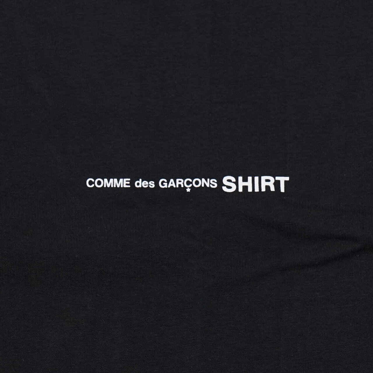 コムデギャルソンシャツ COMME des GARCONS SHIRT FI-T017 ロゴT コットン 半袖 ユニセックス ブランド T-SHIRT 半袖T ロゴT オーバーサイズ ブラック 黒 BLACK ギャルソン コムデギャルソンシャツ 新品 インポート