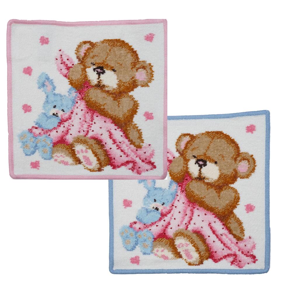 FEILER フェイラー ハンカチ 25cm×25cm ハンドタオル MAX＆LINE くま ベア 熊...