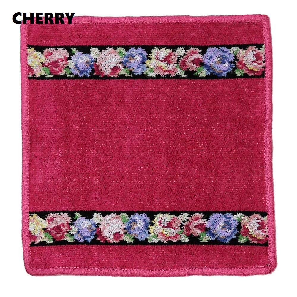 Rakuten - FEILER フェイラー ハンカチ 25cm×25cm ハンドタオル AIDA SCHWARZ CHERRY ピンク 花柄 HANA プレゼント