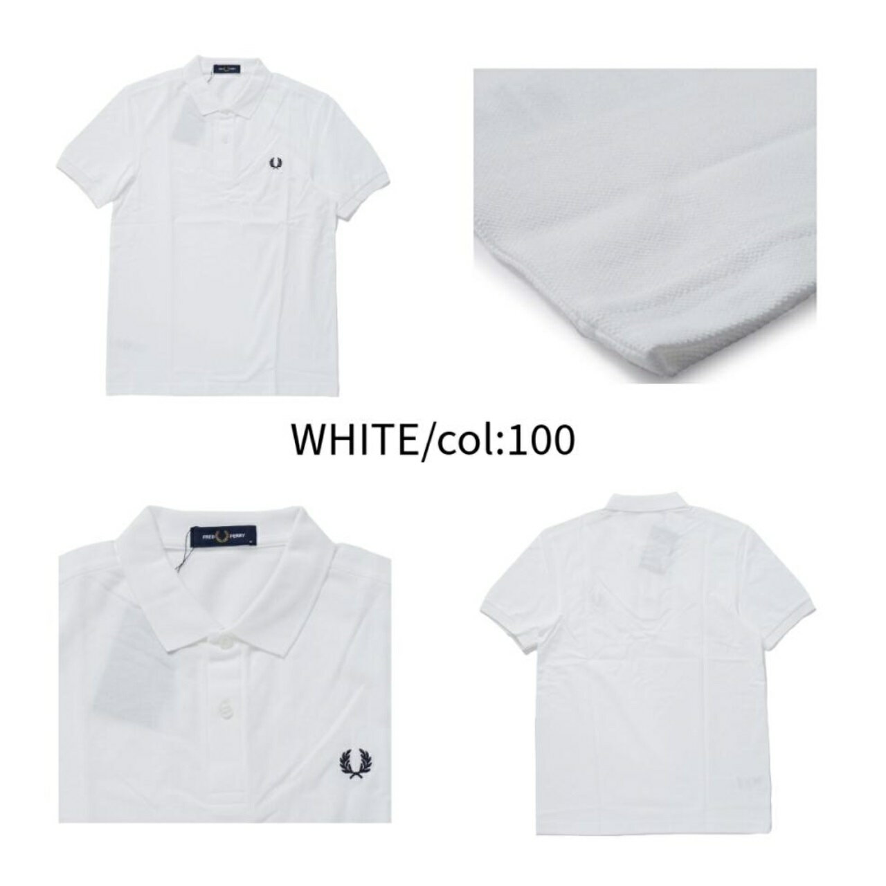【新品未使用品】Fred Perry ポロシャツ　サイズ42 白　フレッドペリー Amazon.co.jp: (フレッドペリー) FRED PERRY ポロシャツ 42