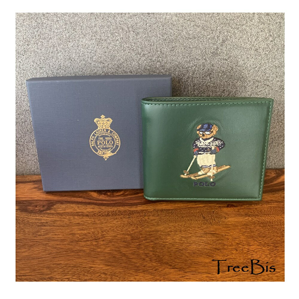 【楽天スーパーSALE】Polo Ralph Lauren ポロ ラルフローレン 405851430 WINTER BEAR BILLFOLD WALLET ポロベア 折り財布 クマ kuma くま 熊 ポロベア ユニセックス メンズ レディース