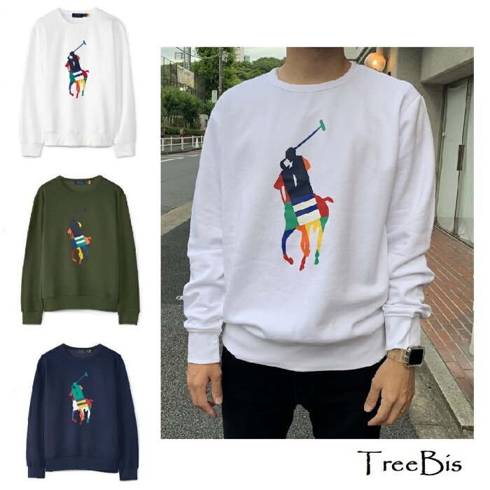 【アウトレット】【返品不可】Polo Ralph Lauren ポロ ラルフローレン 710845188 Big Pony スウェット ブランド ロゴ トレーナー ポロポニー 馬 ウマ 　ビッグポニー ビッグロゴ メンズ