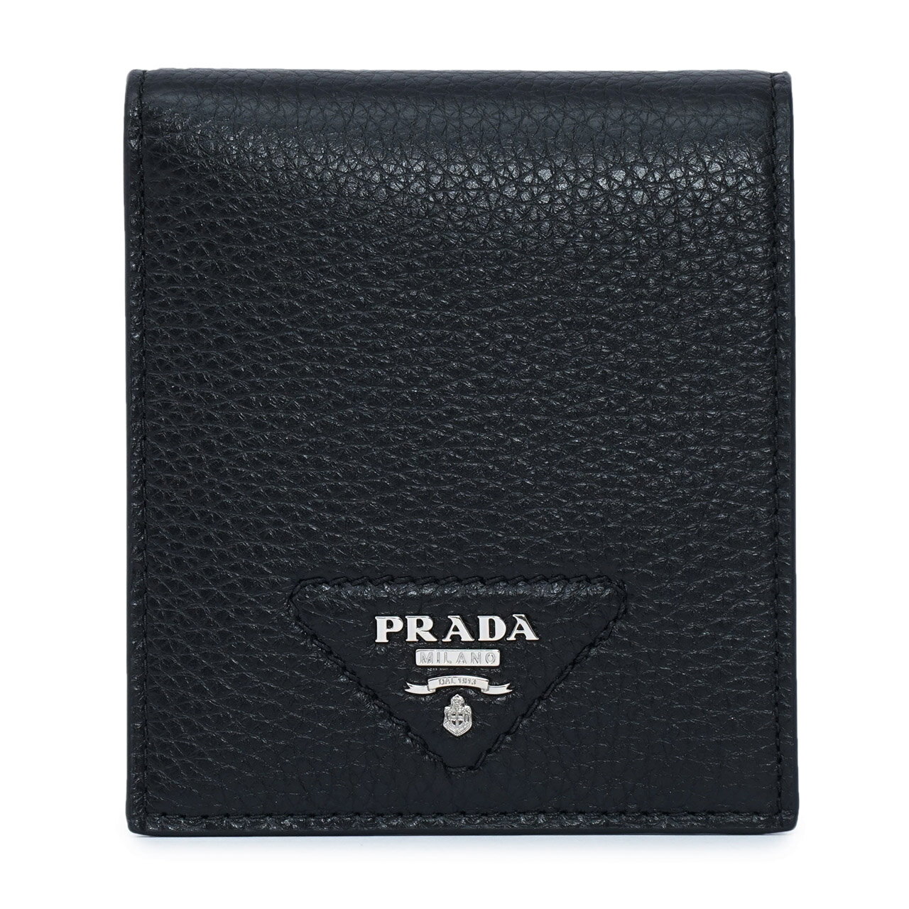 PRADA プラダ 2MO513_2BBE ヴィッテロダイノレザー財布 財布 折財布 ブランド 二つ折り財布 ミニウォレット メンズ 小銭入れなし ロゴ