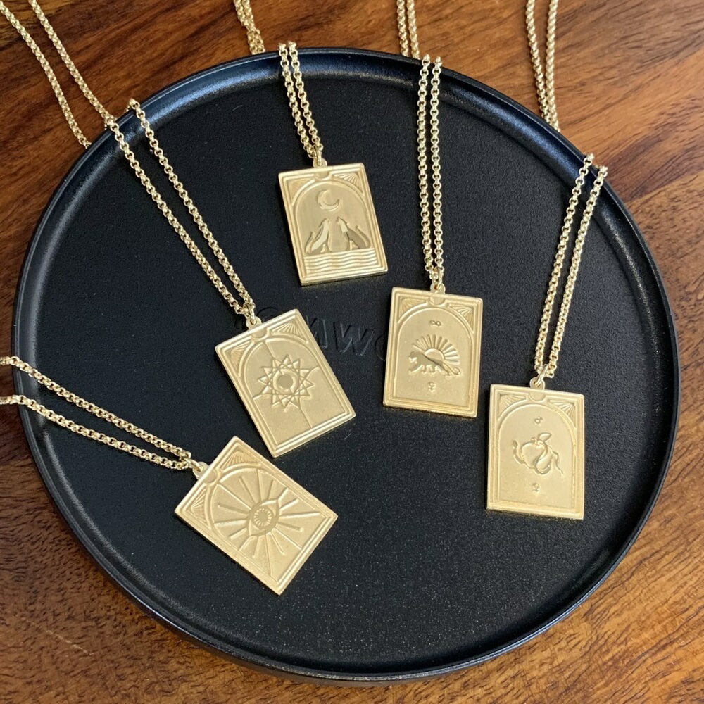 ペンダント TOM WOOD トムウッド ネックレス Tarot Pendant タロット ペンダント ゴールド ネックレス メンズ レディース ユニセックス ネックレス ジュエリー アクセサリー ブランド プレゼント