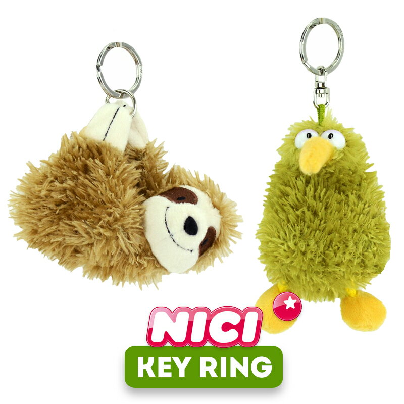乐天商城 - NICI（ニキ）キーリング /　Key Ring （ナマケモノ/ビリーレイ/アニマル/動物/かわいい/キーホルダー/ビーンバッグ/ギフト/プレゼント）