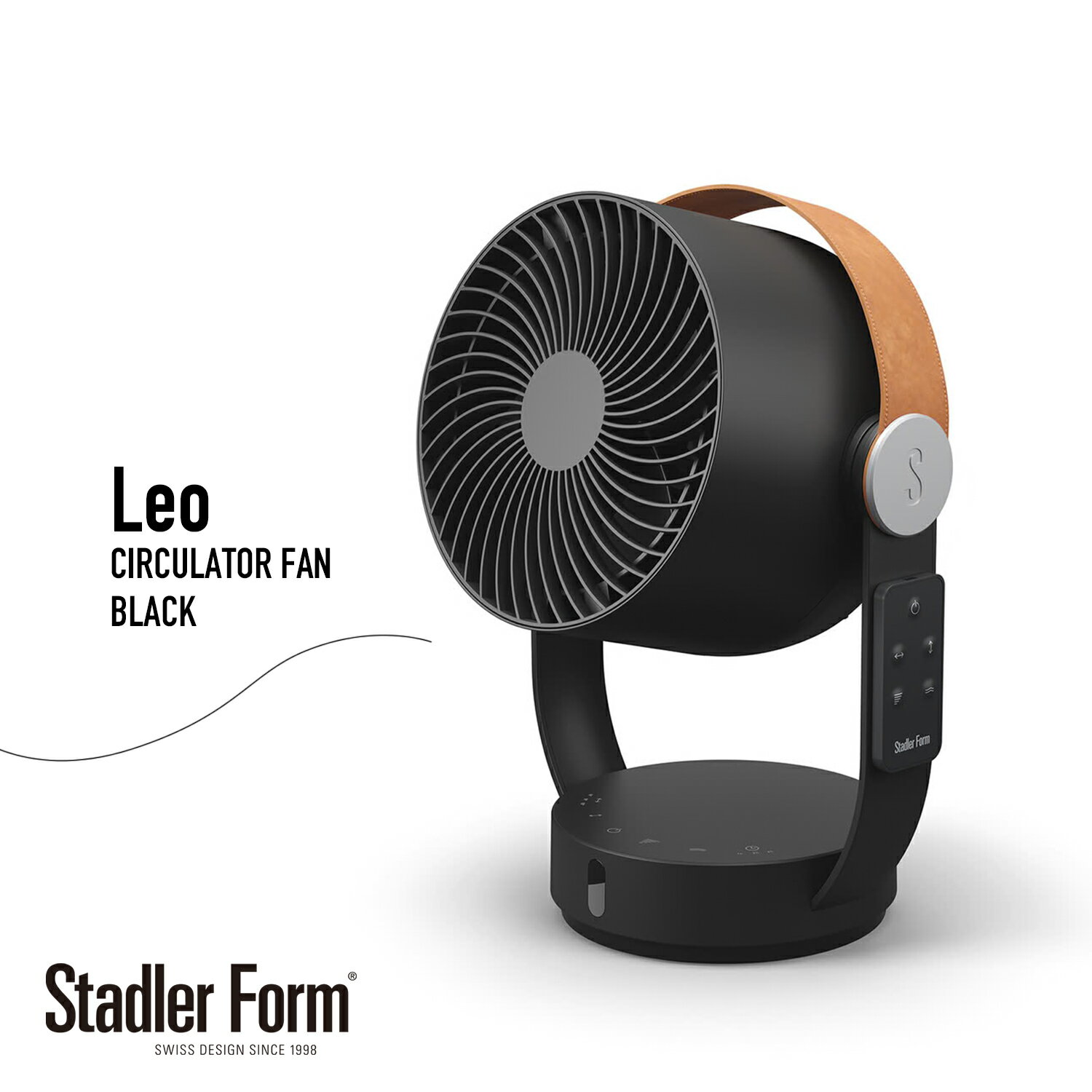 乐天商城 - Stadler Form（スタドラーフォーム）Leo 3D ブラック（レオ/扇風機/送風機/サーキュレーター/おうち時間/デザイン家電）【送料無料】