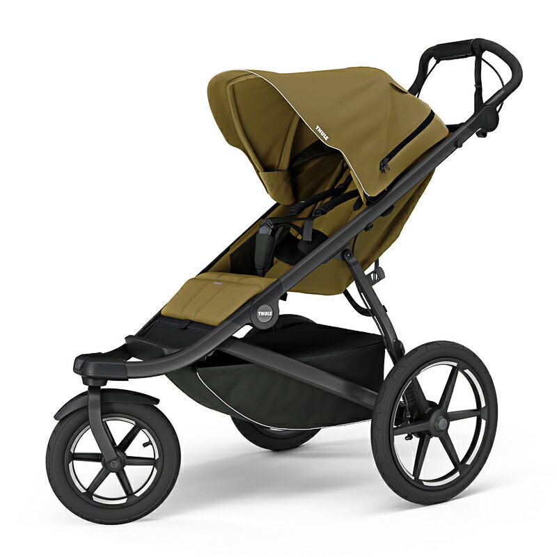 Rakuten - Thule Urban Glide 3（スーリー アーバングライド 3）ジョギングベビーカー Nutria green（ジョギング/ランニング/ベビーカー/ストローラー/3輪）【送料無料】【マグネットバックル無し】
