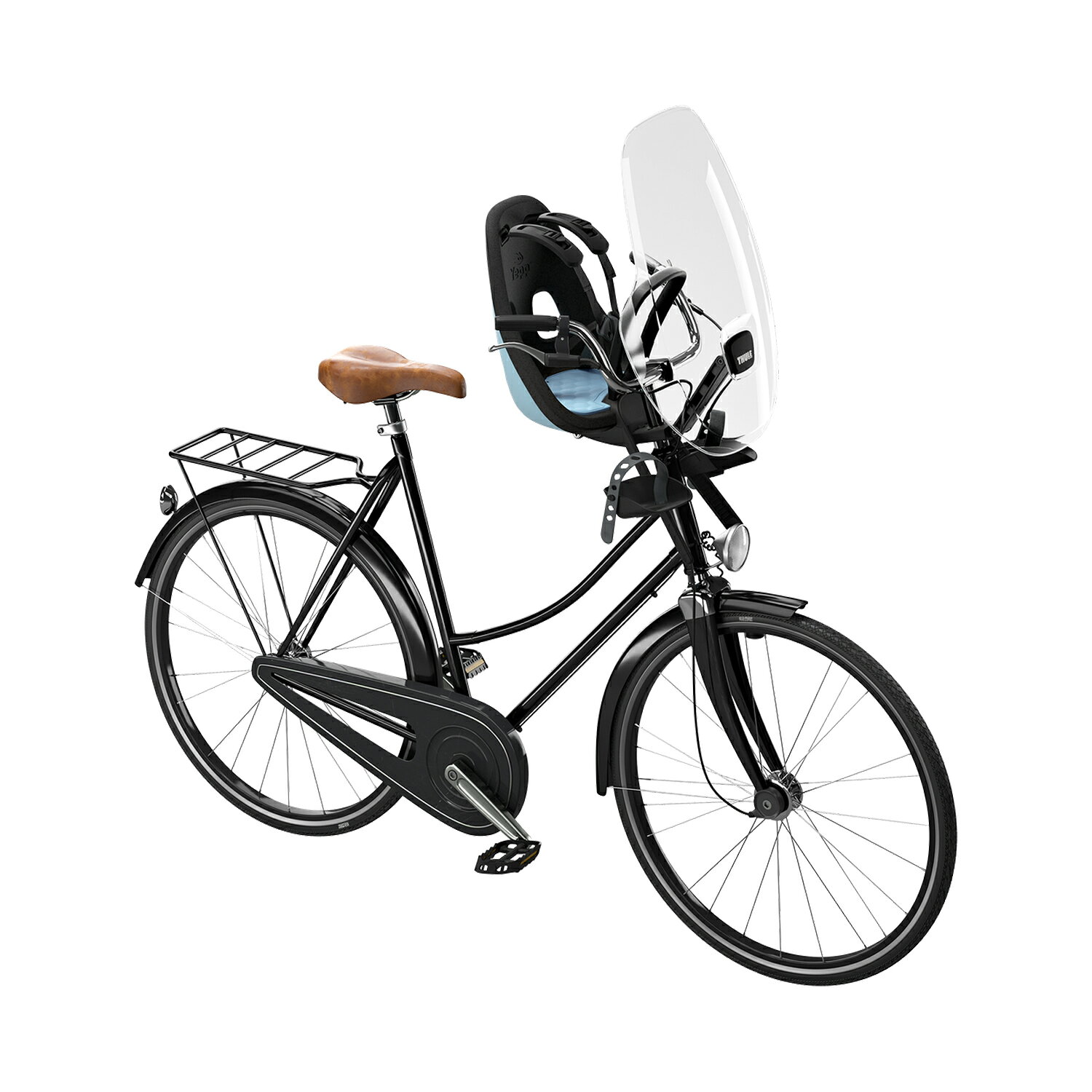 tree frogの【送料無料】Thule Yepp mini Windscreen　スーリーイエップミニウィンドスクリーン（自転車/チャイルドシート/風よけ/風防/雨/小石）｜アングル2