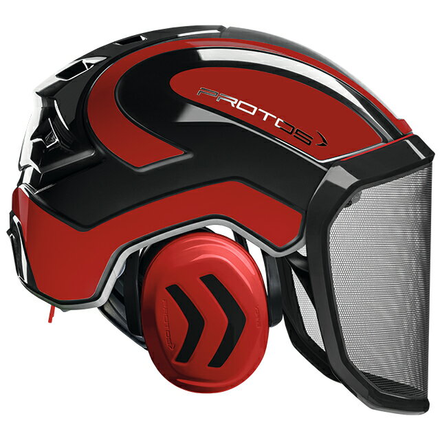 Pfanner PROTOS プロトス フォレストヘルメット (ブラック×レッド)