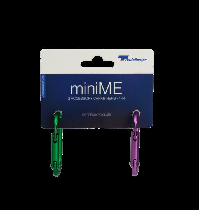 Rakuten - Teufelberger miniME newモデル アクセサリーカラビナ 2個セット ツリーケア アーボリスト ツリークライミング (グリーン/パープル)