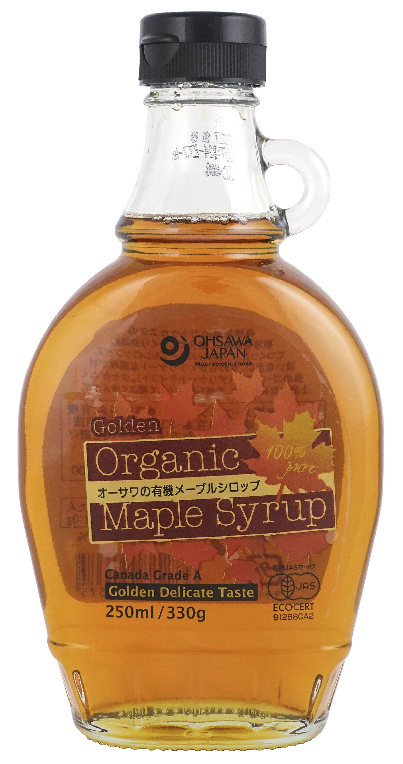Rakuten - オーサワの有機メープルシロップ ゴールデン(デリケートテイスト)　250ml(330g)