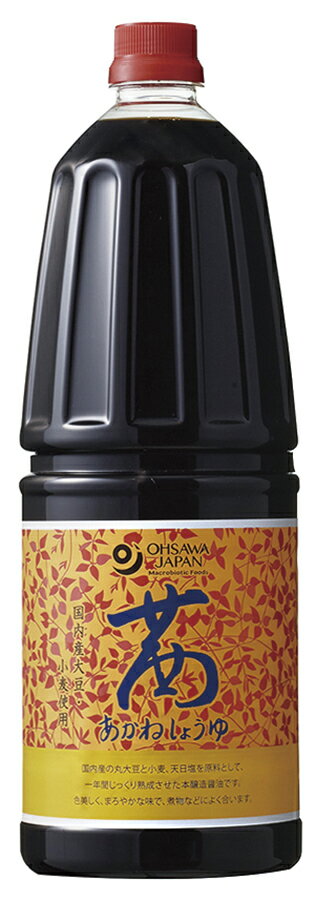乐天商城 - オーサワの茜醤油(ペットボトル)　1.8L