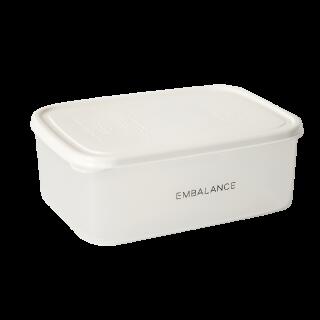 Rakuten - EMBALANCE RECTANGLE CONTAINER レクタングルコンテナXL2100ml（ザルなし）エンバランス,容器,電子レンジ,冷蔵庫,収納,お弁当,プラスチック,大きさ,野菜