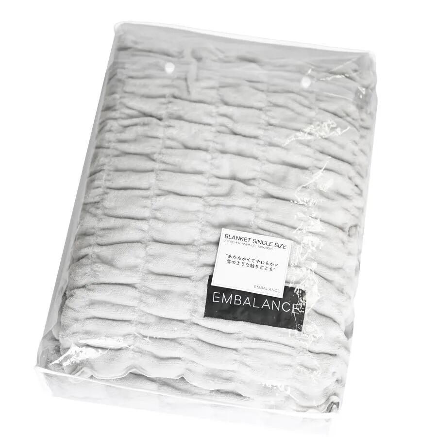 Rakuten - エンバランス　ブランケットシングルサイズ（140x200cm）ウィルマックス　エンバランス,ブランケット,シングルサイズ,あたたかい,和歌山,家庭洗濯,ポカポカ,雲のような触りごこち,柔らかい,糸抜け,洗濯機,風合い,パイル糸,経年劣化