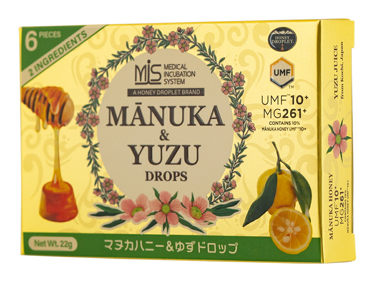 マヌカハニー＆ゆずドロップ　22g(6粒) 2