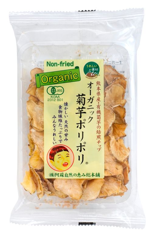 菊芋ポリポリ　40g　菊芋,ポリポリ,健康,おやつ,スナック,食物繊維,熊本県,ナッツ,ダイエット,サラダ,ヨーグルト,グルテンフリー,低カロリー