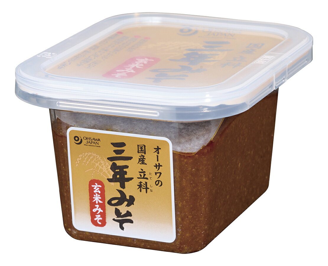 大米味增 - オーサワの国産立科三年みそ(玄米)　300g