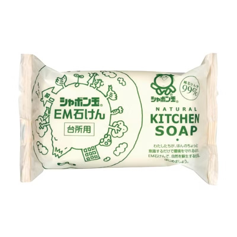 EM台所用石けん（110g）【シャボン玉石けん】石けん,台所,天然油脂,環境,洗剤,シャボン玉石けん,ケン化法,EM