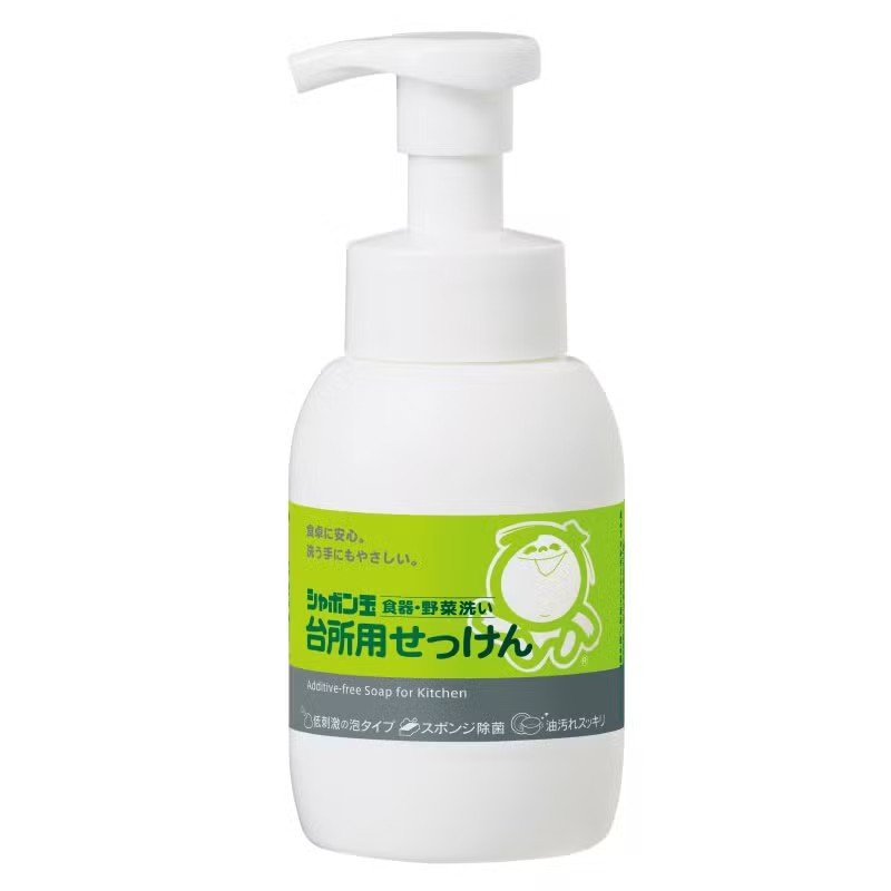 Rakuten - シャボン玉台所用せっけん泡タイプボトル（300mL）【シャボン玉石けん】シャボン玉,せっけん,泡タイプ,台所用,ボトル,300ml,天然成分,食器洗い