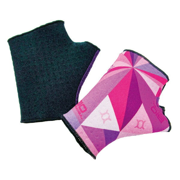 Rakuten - バイオエスペランサ めぐり美パームガード（指ぬきグローブタイプ）バイオラバー　バイオエスペランサ,パームガード,敏感肌,常温赤外線,指ぬきグローブ,保温,潤い,リラックス,セルフメンテナンス,リバーシブル,ブラック,ピンクダイヤモンド,バイオラバー