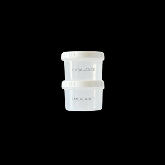 乐天商城 - EMBALANCE ROUND CONTAINER XS エンバランスラウンドコンテナ 130ml×2P