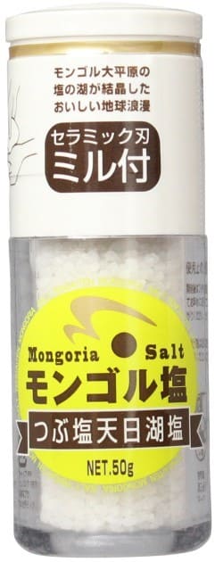 【食べ方・使用方法】 ☆お肉料理、焼肉、BBQ、魚料理、サラダ、温野菜、フルーツ、枝豆等何にでもお使いいただけます。 ☆ミルのキャップを外し逆さまに持ち、本体とミル部分を握り、回転させてご使用下さい。 【保存方法・その他】 開封後はフタを閉じてお早めにご使用ください。 【栄養成分容量当り】 100gあたり 原材料 湖塩