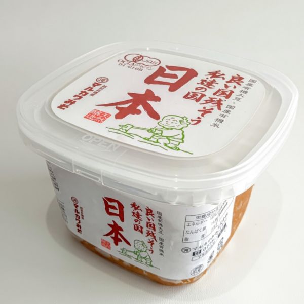 マルカワみそ　無添加・有機味噌「日本」（600g） マルカワ,みそ,無添加,有機,味噌,国産,大豆,長期熟成,生味噌,麹菌,人気 treeoflife888-10003141 いのちの樹 サンプル画像2