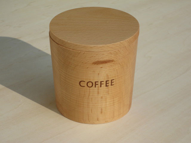 （　キャニスター　ビーチ　）　　木製　ソルト　シュガー　コーヒー 画 プレゼント