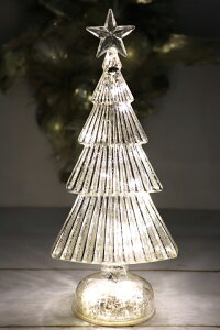 クリスマス LED トゥインクルスター ガラスツリー 飾り ギフト X'mas デコレーションクリスマス プレゼント