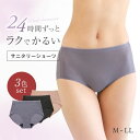 50%OFF【メール便(20)】 【3色セット】メッシュサニタリー 羽根つきナプキン対応 股上深め 大きいサイズ 春夏 猛暑 暑さ対策 ムレない M L LL ...