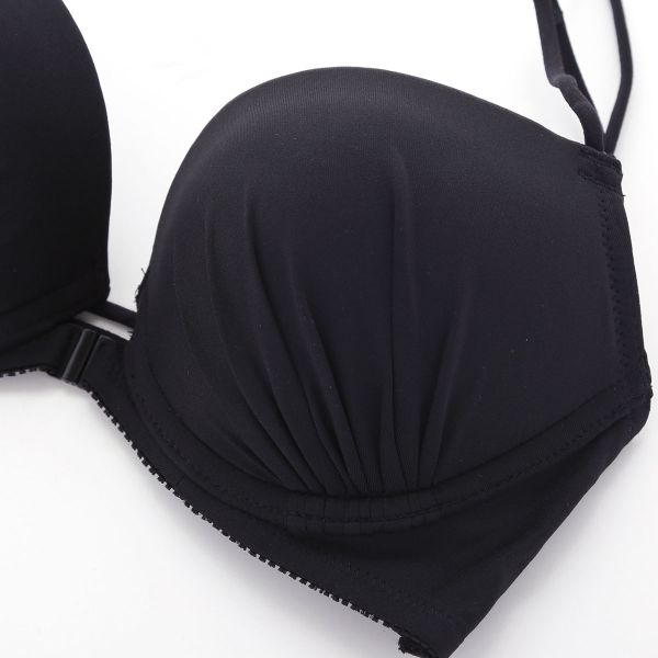 ループバック フロントホック ブラジャー ショーツ セット 背中見せ 背中開き オフ...