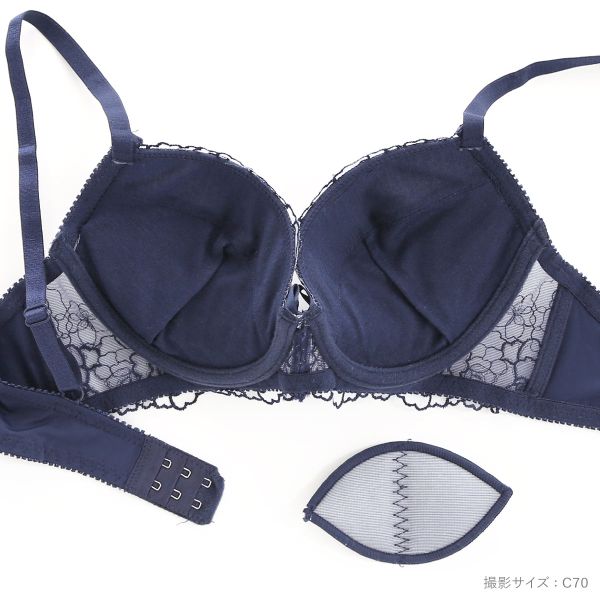 ローズ ラメレース ブラジャー ショーツ セット Tバック 3点セット BCDEF 大きいサイズ レディース trelinge 全3色 B65-M-F80-L