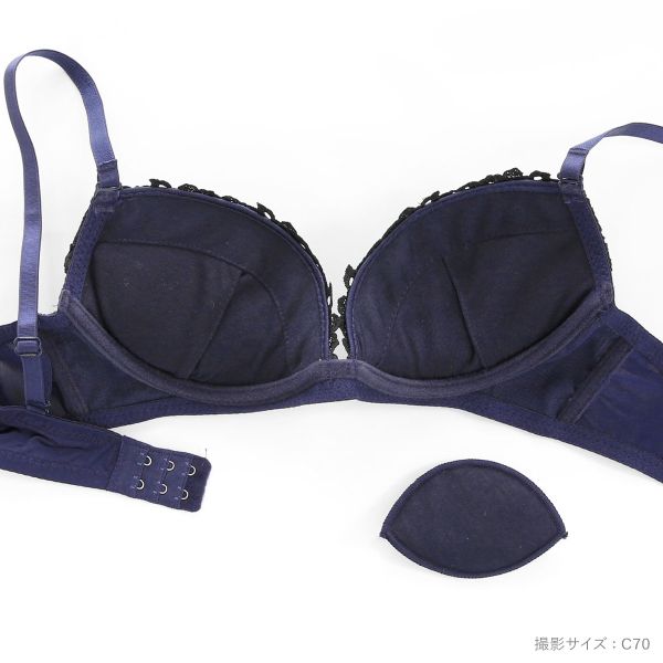 ラブジェリー ロージーマットサテン ブラセット EF 谷間ブラ 脇寄せ Wパッド 盛り胸 大きいサイズ Love gerie レディース trelinge 全2色 E70-M-F80-L
