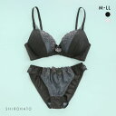 ピュアシェリ ノンワイヤー ブラジャー ショーツ セット エレガントチュール PURECHERIE レディース trelinge 全2色 M-LL