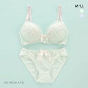 ピュアシェリ ラビットガーデン ノンワイヤー ブラセット M L LL ブラジャー ショーツ セット PURECHERIE レディース trelinge 全2色 M-LL