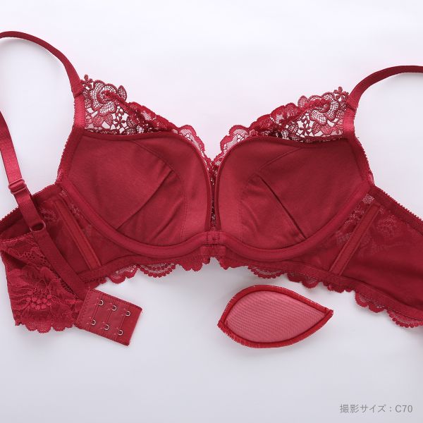 ビーオーエヌ ボリュームフラワー カシュクール シリーズ 脇高 ブラジャー ショーツ セット BCDEF 脇肉 bon レディース trelinge 全3色 B65-M-F80-L