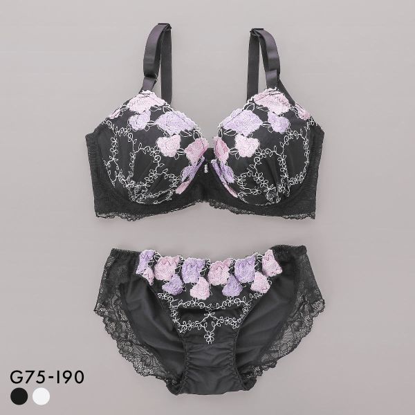 サンエイ 脇高 ゴージャスローズ ブラセット GHI 大きいサイズ グラマー 脇肉 はみ肉すっきり ブラジャ..