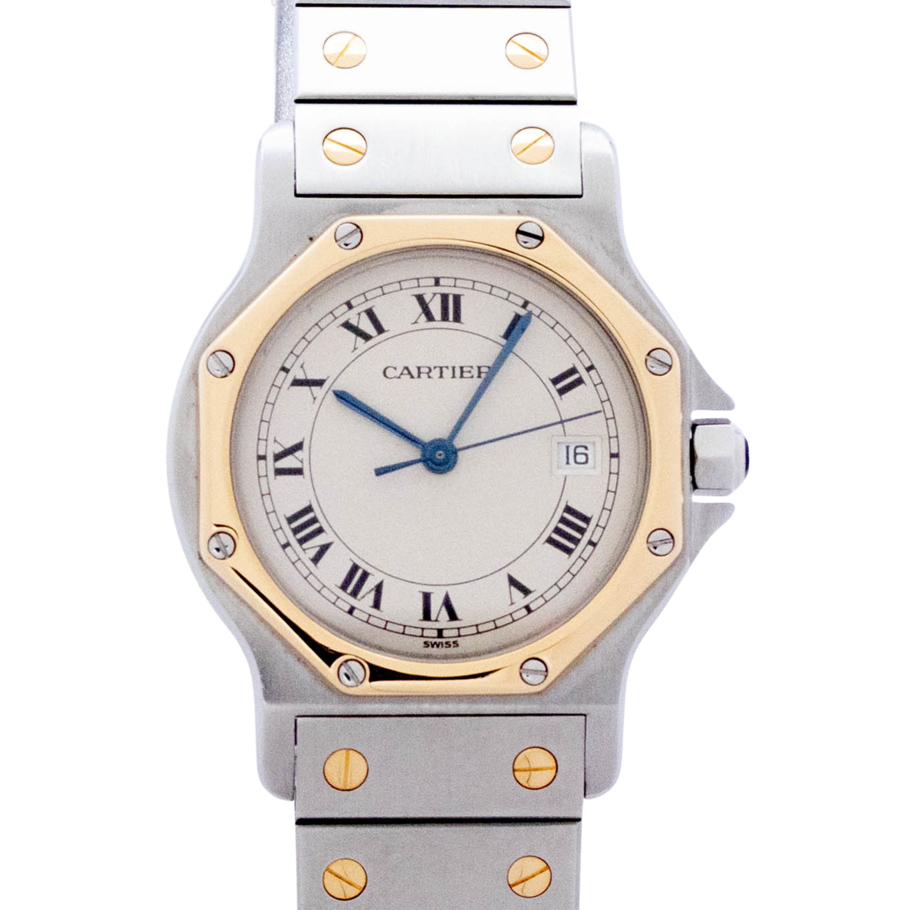 カルティエ Cartier サントスオクタゴン W2001583 Cartier Santos クォーツ 腕時計 レディース 白