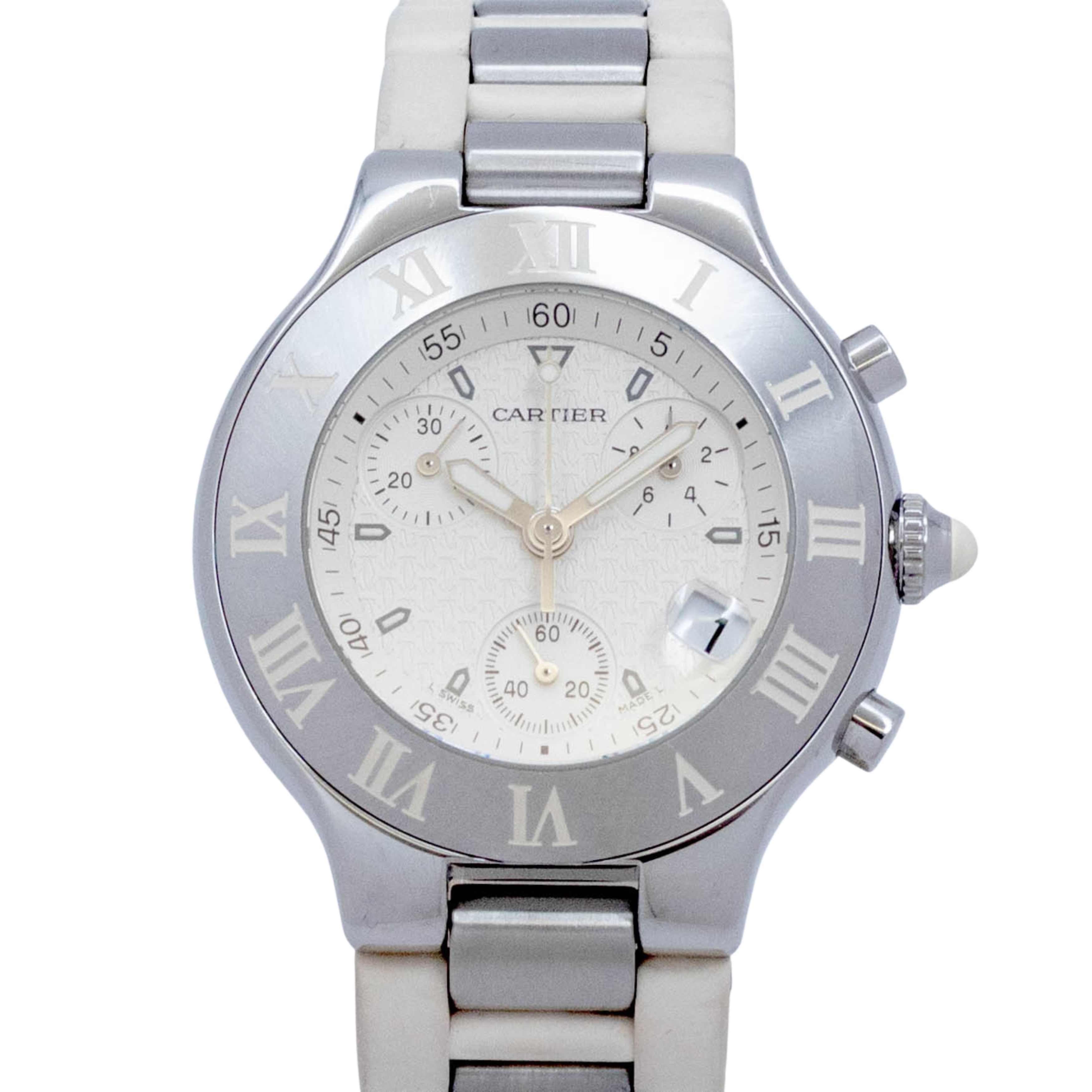 カルティエ Cartier クロノスカフ W10184U2 Cartier Must de Cart ...