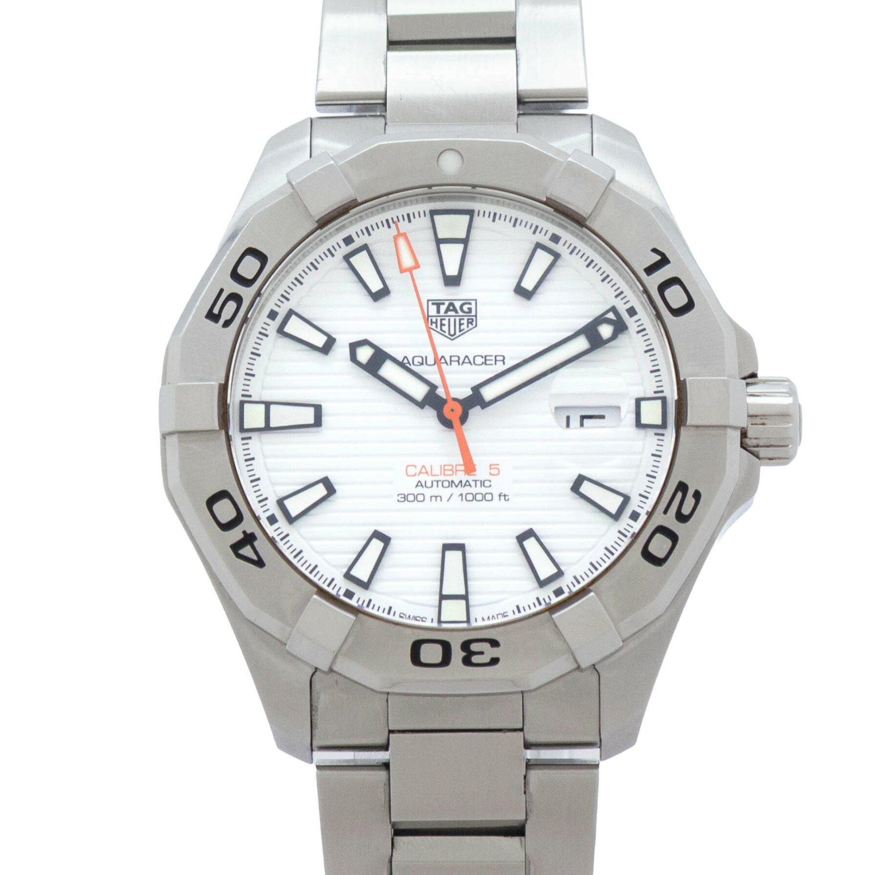  タグホイヤー TAG HEUER アクアレーサー WAY2013.BA0927 TAG Heuer Aquaracer 自動巻き 腕時計 メンズ・ユニセックス 白