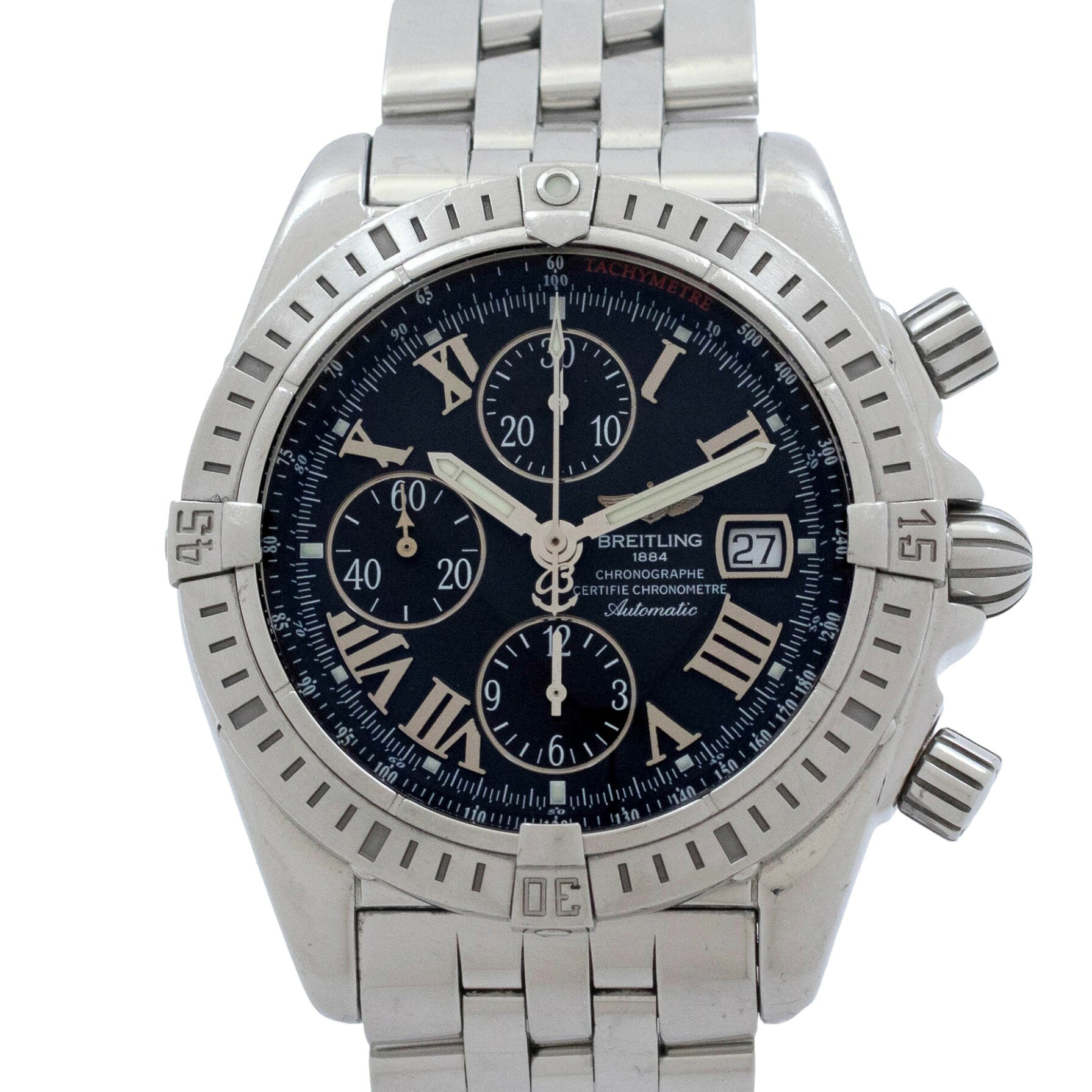 【中古】【保証書付き】 ブライトリング BREITLING クロノマット A156B98PA Bre ...