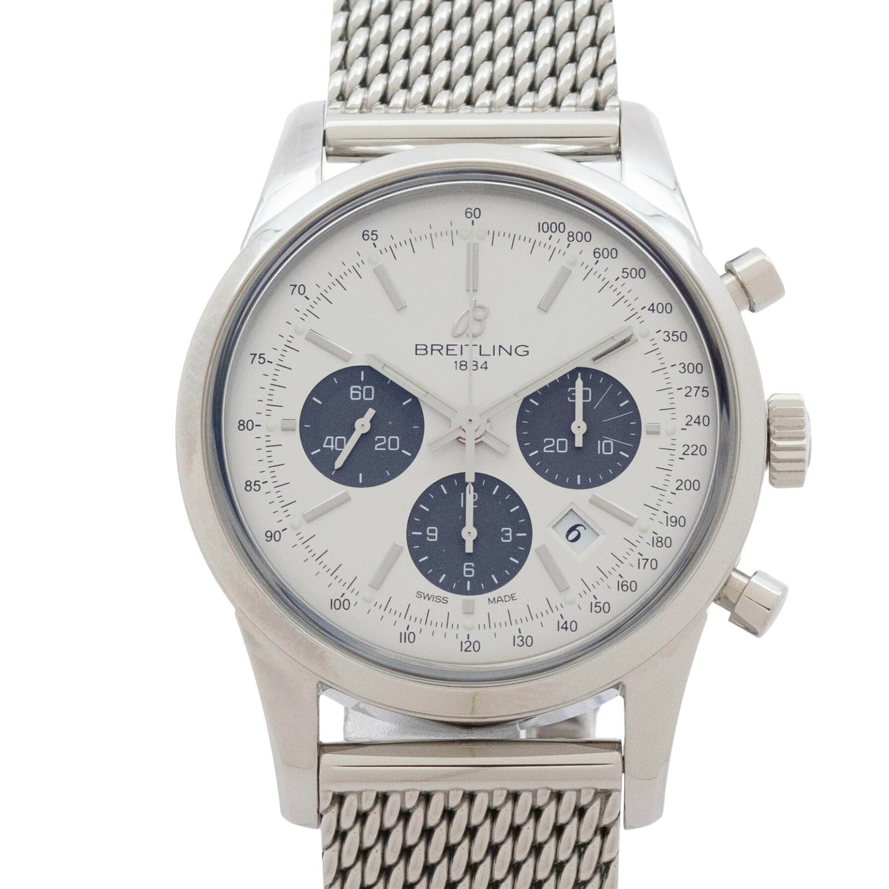 ブライトリング BREITLING トランスオーシャン AB0152 Breitling Transocean 自動巻き 腕時計 メンズ・ユニセックス シルバー